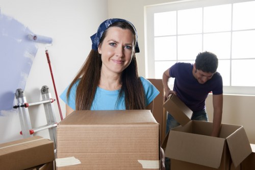Household items packed for mobile self storage in Catford